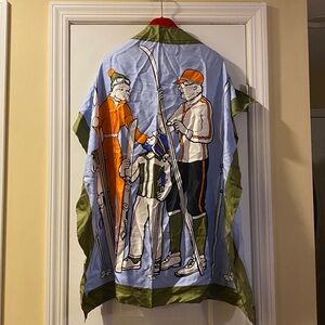 Castelbajac 💯 Silk Large Square Ski Scarf Never Used Rare Hand Rolled Edges